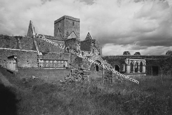 HOLY CROSS ABBEY  CLOISTERS FROM SOUTH WEST